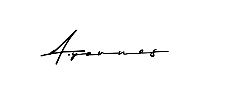 You should practise on your own different ways (Asem Kandis PERSONAL USE) to write your name (A.younes) in signature. don't let someone else do it for you. A.younes signature style 9 images and pictures png