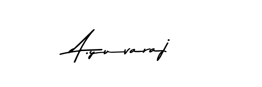 Make a beautiful signature design for name A.yuvaraj. With this signature (Asem Kandis PERSONAL USE) style, you can create a handwritten signature for free. A.yuvaraj signature style 9 images and pictures png