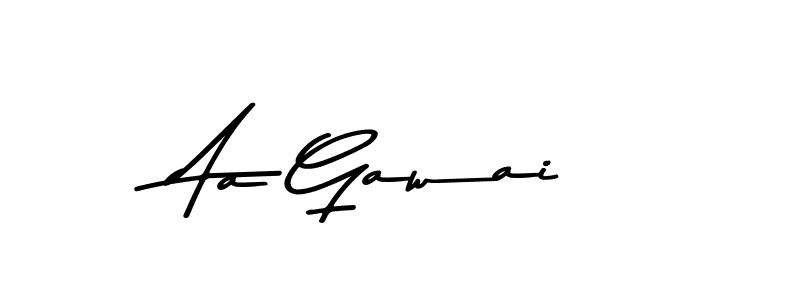 Use a signature maker to create a handwritten signature online. With this signature software, you can design (Asem Kandis PERSONAL USE) your own signature for name Aa Gawai. Aa Gawai signature style 9 images and pictures png