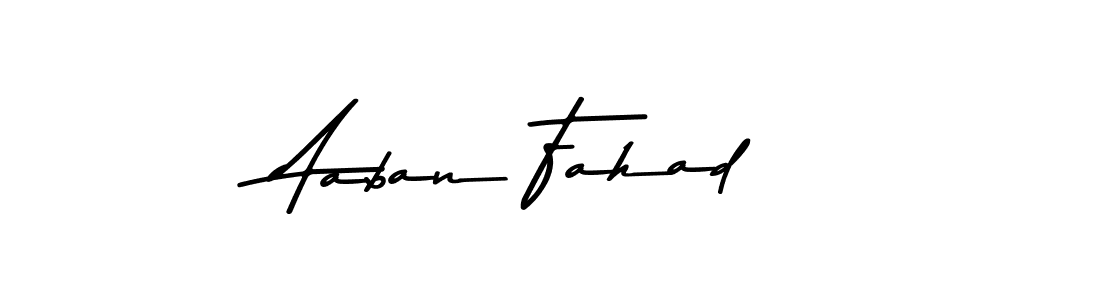 How to make Aaban Fahad signature? Asem Kandis PERSONAL USE is a professional autograph style. Create handwritten signature for Aaban Fahad name. Aaban Fahad signature style 9 images and pictures png