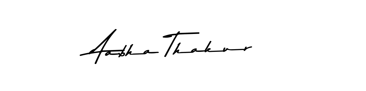 The best way (Asem Kandis PERSONAL USE) to make a short signature is to pick only two or three words in your name. The name Aabha Thakur include a total of six letters. For converting this name. Aabha Thakur signature style 9 images and pictures png