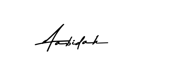 Design your own signature with our free online signature maker. With this signature software, you can create a handwritten (Asem Kandis PERSONAL USE) signature for name Aabidah. Aabidah signature style 9 images and pictures png
