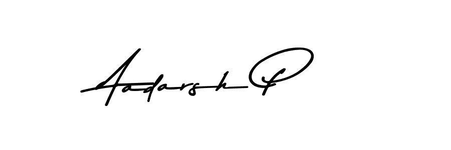 Design your own signature with our free online signature maker. With this signature software, you can create a handwritten (Asem Kandis PERSONAL USE) signature for name Aadarsh P. Aadarsh P signature style 9 images and pictures png