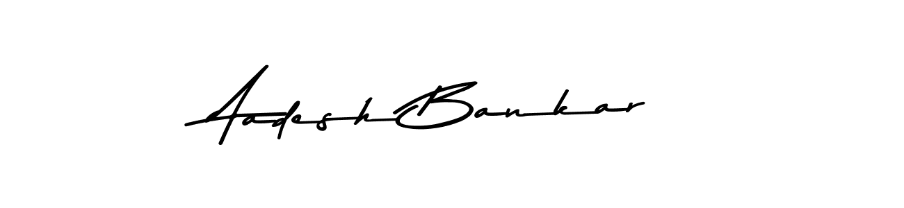 Aadesh Bankar stylish signature style. Best Handwritten Sign (Asem Kandis PERSONAL USE) for my name. Handwritten Signature Collection Ideas for my name Aadesh Bankar. Aadesh Bankar signature style 9 images and pictures png