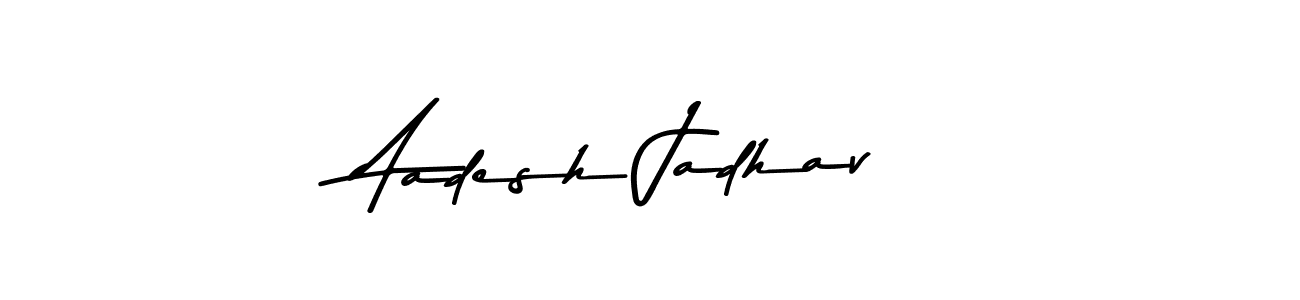 Use a signature maker to create a handwritten signature online. With this signature software, you can design (Asem Kandis PERSONAL USE) your own signature for name Aadesh Jadhav. Aadesh Jadhav signature style 9 images and pictures png