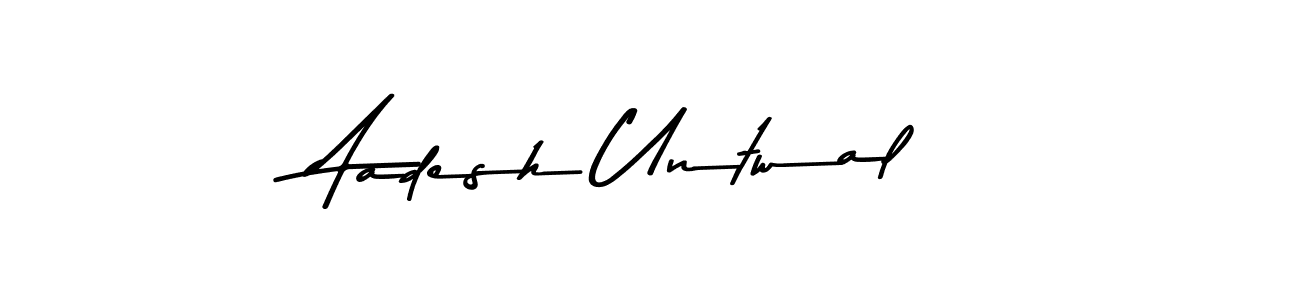 How to make Aadesh Untwal signature? Asem Kandis PERSONAL USE is a professional autograph style. Create handwritten signature for Aadesh Untwal name. Aadesh Untwal signature style 9 images and pictures png