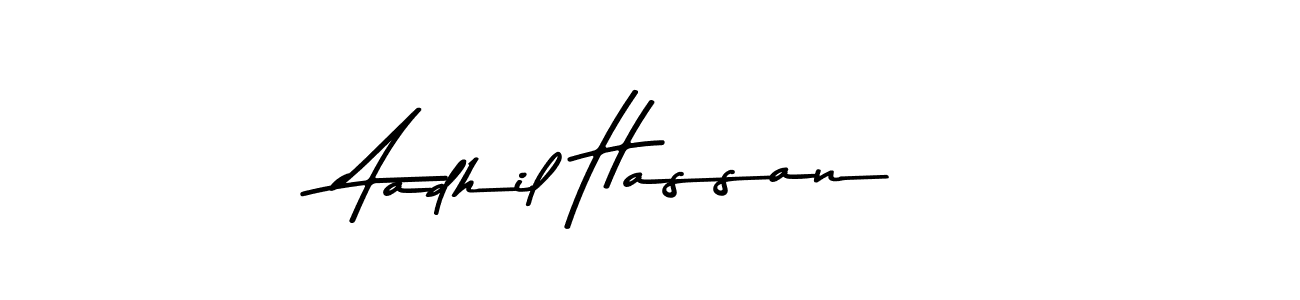 How to make Aadhil Hassan signature? Asem Kandis PERSONAL USE is a professional autograph style. Create handwritten signature for Aadhil Hassan name. Aadhil Hassan signature style 9 images and pictures png