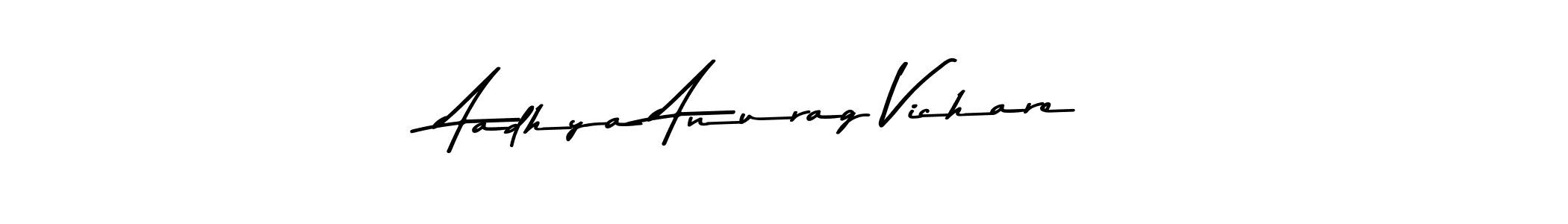 Also You can easily find your signature by using the search form. We will create Aadhya Anurag Vichare name handwritten signature images for you free of cost using Asem Kandis PERSONAL USE sign style. Aadhya Anurag Vichare signature style 9 images and pictures png