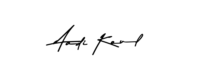 The best way (Asem Kandis PERSONAL USE) to make a short signature is to pick only two or three words in your name. The name Aadi Koul include a total of six letters. For converting this name. Aadi Koul signature style 9 images and pictures png