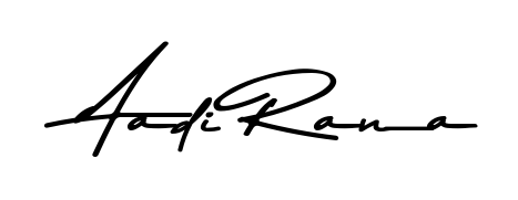 Get inspired by this graceful Asem Kandis PERSONAL USE signature style for name Aadi Rana. Smooth loops and balanced proportions for everyday use. Aadi Rana signature style 9 images and pictures png