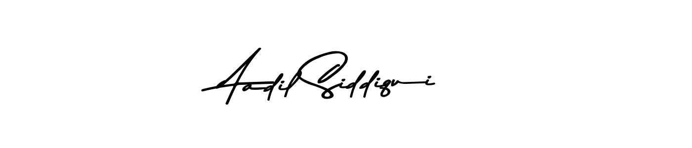 How to make Aadil Siddiqui name signature. Use Asem Kandis PERSONAL USE style for creating short signs online. This is the latest handwritten sign. Aadil Siddiqui signature style 9 images and pictures png