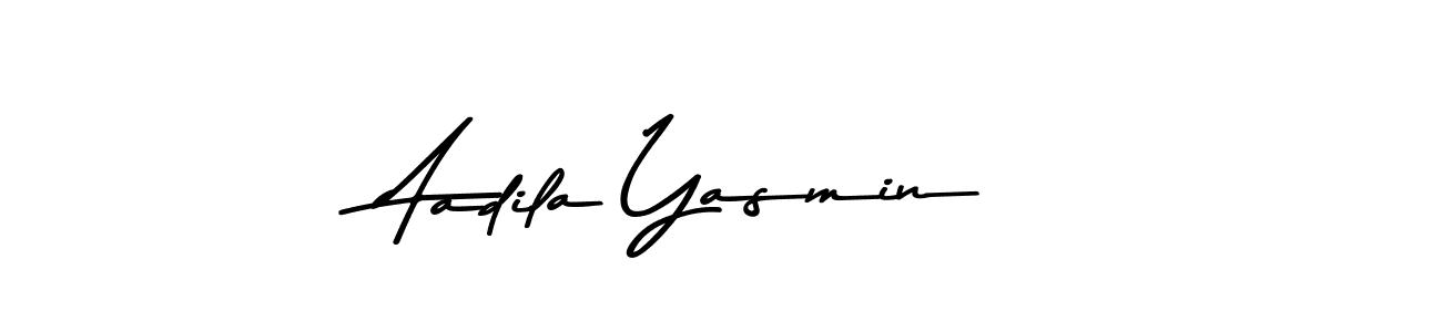 Aadila Yasmin stylish signature style. Best Handwritten Sign (Asem Kandis PERSONAL USE) for my name. Handwritten Signature Collection Ideas for my name Aadila Yasmin. Aadila Yasmin signature style 9 images and pictures png