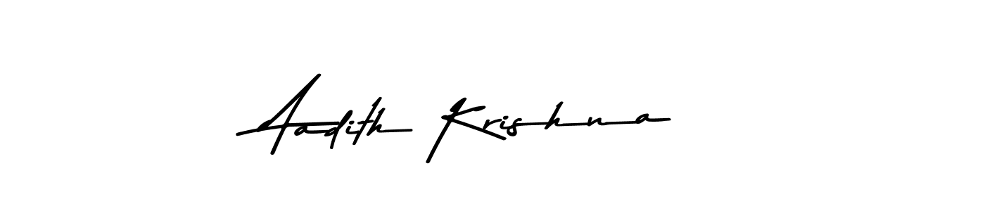 The best way (Asem Kandis PERSONAL USE) to make a short signature is to pick only two or three words in your name. The name Aadith Krishna include a total of six letters. For converting this name. Aadith Krishna signature style 9 images and pictures png