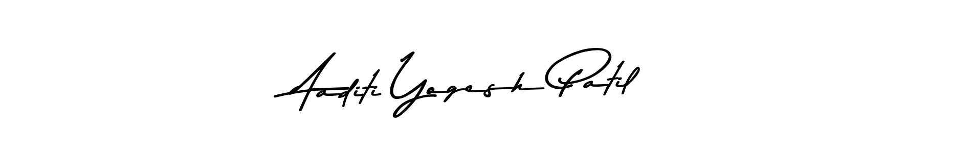 The best way (Asem Kandis PERSONAL USE) to make a short signature is to pick only two or three words in your name. The name Aaditi Yogesh Patil include a total of six letters. For converting this name. Aaditi Yogesh Patil signature style 9 images and pictures png