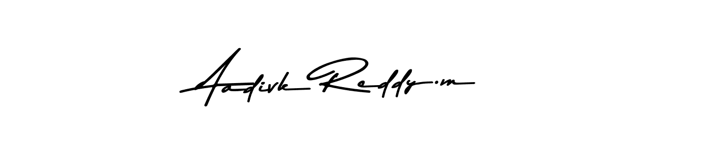 Design your own signature with our free online signature maker. With this signature software, you can create a handwritten (Asem Kandis PERSONAL USE) signature for name Aadivk Reddy.m. Aadivk Reddy.m signature style 9 images and pictures png