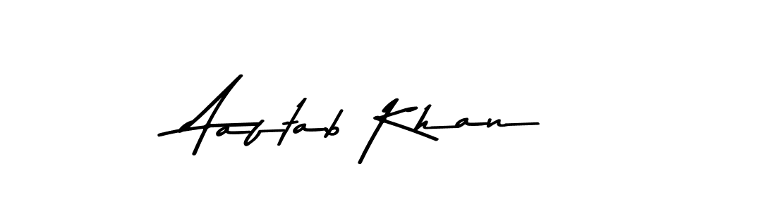 Make a beautiful signature design for name Aaftab Khan. With this signature (Asem Kandis PERSONAL USE) style, you can create a handwritten signature for free. Aaftab Khan signature style 9 images and pictures png