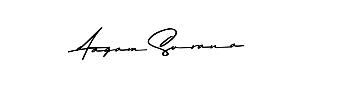 Also we have Aagam Surana name is the best signature style. Create professional handwritten signature collection using Asem Kandis PERSONAL USE autograph style. Aagam Surana signature style 9 images and pictures png