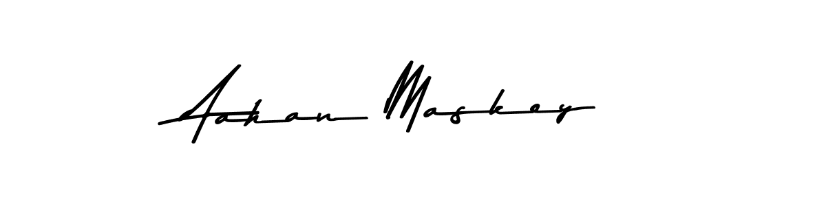 Make a beautiful signature design for name Aahan Maskey. With this signature (Asem Kandis PERSONAL USE) style, you can create a handwritten signature for free. Aahan Maskey signature style 9 images and pictures png