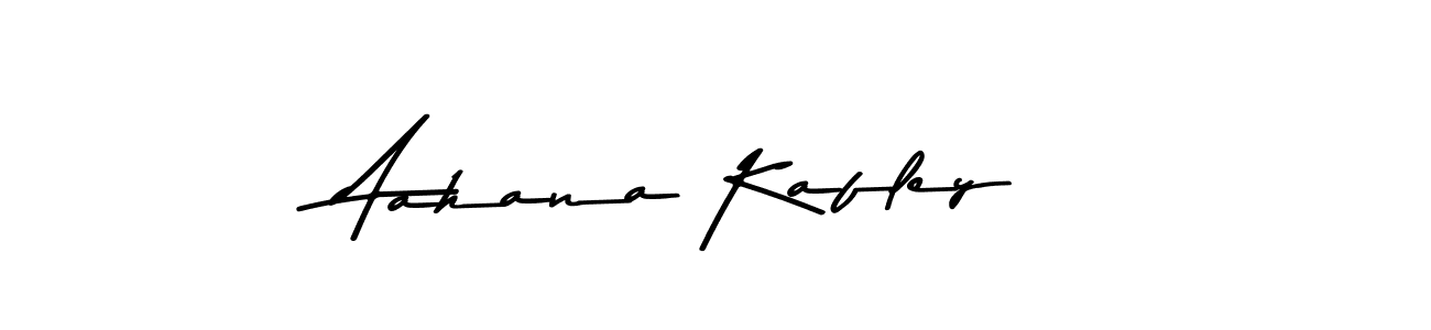 You should practise on your own different ways (Asem Kandis PERSONAL USE) to write your name (Aahana Kafley) in signature. don't let someone else do it for you. Aahana Kafley signature style 9 images and pictures png