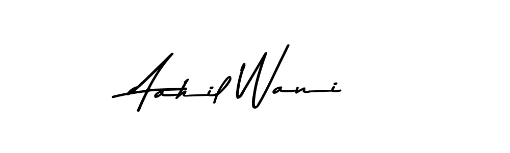 The best way (Asem Kandis PERSONAL USE) to make a short signature is to pick only two or three words in your name. The name Aahil Wani include a total of six letters. For converting this name. Aahil Wani signature style 9 images and pictures png