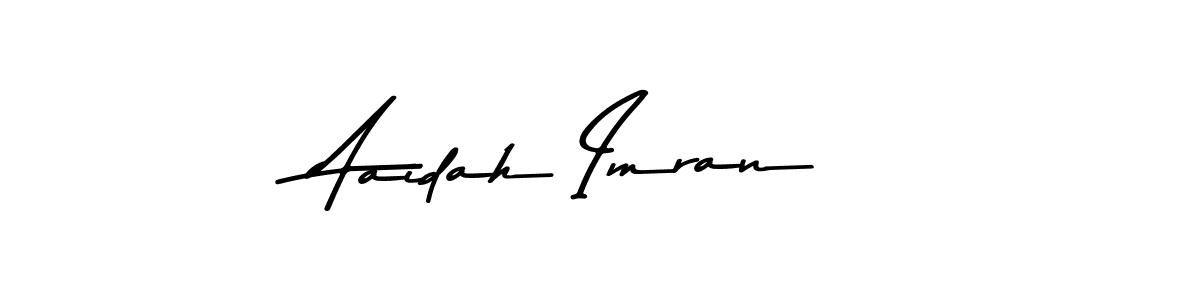 Design your own signature with our free online signature maker. With this signature software, you can create a handwritten (Asem Kandis PERSONAL USE) signature for name Aaidah Imran. Aaidah Imran signature style 9 images and pictures png