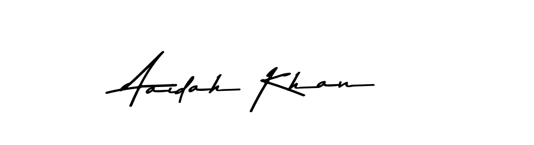Make a beautiful signature design for name Aaidah Khan. With this signature (Asem Kandis PERSONAL USE) style, you can create a handwritten signature for free. Aaidah Khan signature style 9 images and pictures png