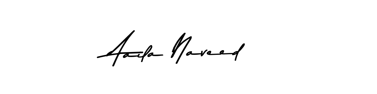 Make a beautiful signature design for name Aaila Naveed. With this signature (Asem Kandis PERSONAL USE) style, you can create a handwritten signature for free. Aaila Naveed signature style 9 images and pictures png