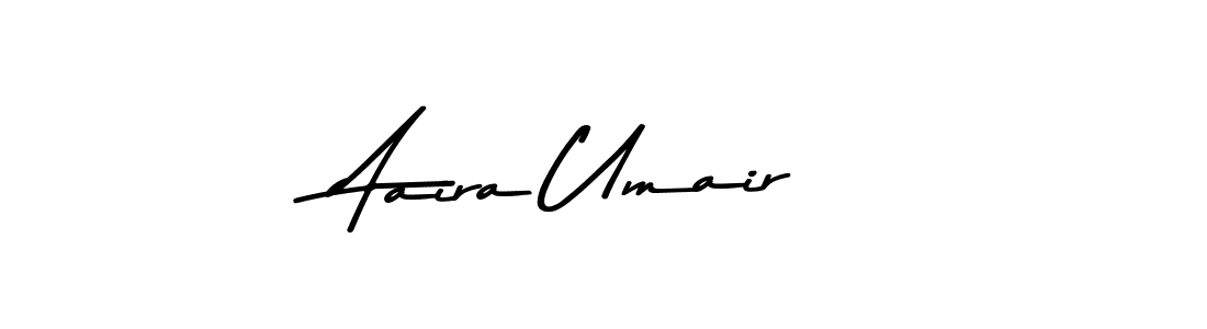 Also You can easily find your signature by using the search form. We will create Aaira Umair name handwritten signature images for you free of cost using Asem Kandis PERSONAL USE sign style. Aaira Umair signature style 9 images and pictures png