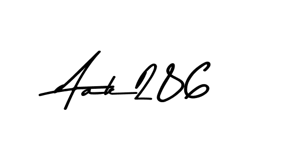 Design your own signature with our free online signature maker. With this signature software, you can create a handwritten (Asem Kandis PERSONAL USE) signature for name Aak286. Aak286 signature style 9 images and pictures png