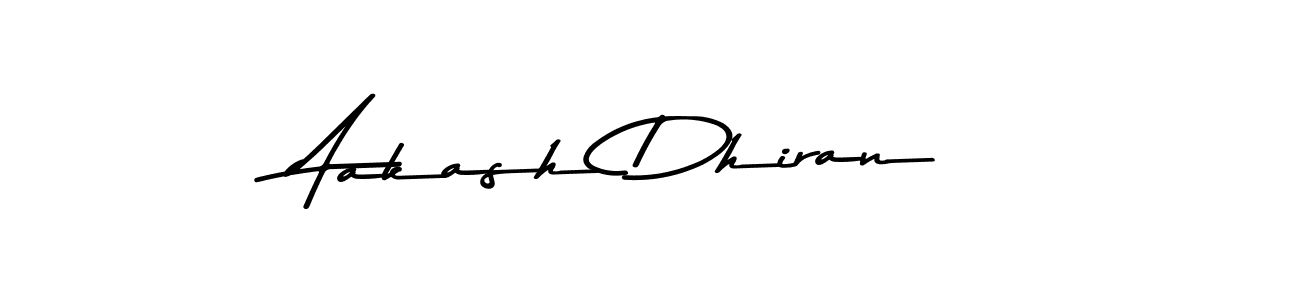 Make a beautiful signature design for name Aakash Dhiran. With this signature (Asem Kandis PERSONAL USE) style, you can create a handwritten signature for free. Aakash Dhiran signature style 9 images and pictures png