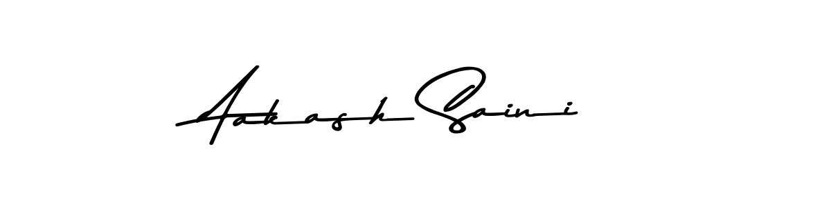 Use a signature maker to create a handwritten signature online. With this signature software, you can design (Asem Kandis PERSONAL USE) your own signature for name Aakash Saini. Aakash Saini signature style 9 images and pictures png