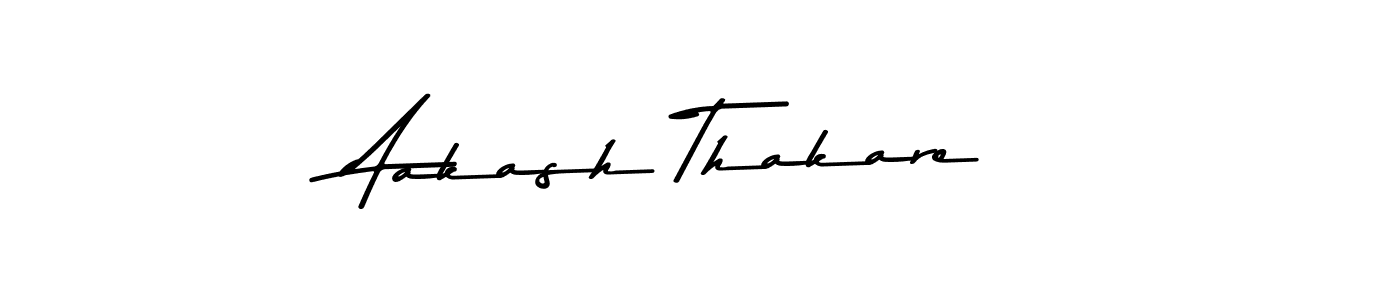 Design your own signature with our free online signature maker. With this signature software, you can create a handwritten (Asem Kandis PERSONAL USE) signature for name Aakash Thakare. Aakash Thakare signature style 9 images and pictures png