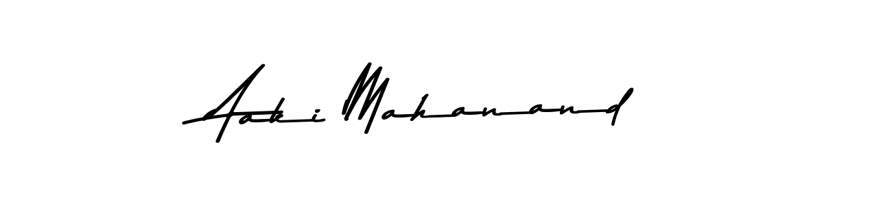 Similarly Asem Kandis PERSONAL USE is the best handwritten signature design. Signature creator online .You can use it as an online autograph creator for name Aaki Mahanand. Aaki Mahanand signature style 9 images and pictures png