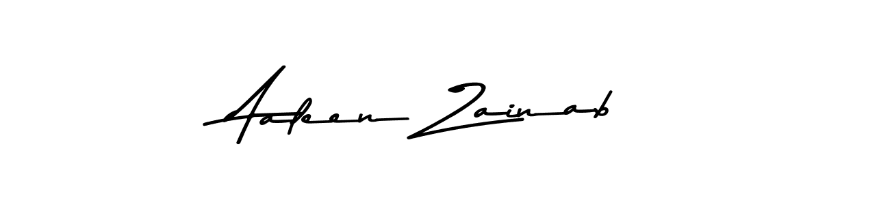 Use a signature maker to create a handwritten signature online. With this signature software, you can design (Asem Kandis PERSONAL USE) your own signature for name Aaleen Zainab. Aaleen Zainab signature style 9 images and pictures png