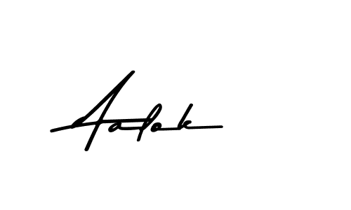 How to make Aalok name signature. Use Asem Kandis PERSONAL USE style for creating short signs online. This is the latest handwritten sign. Aalok signature style 9 images and pictures png