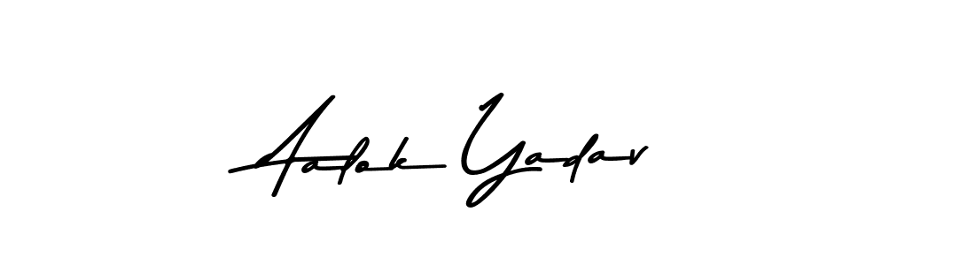 Design your own signature with our free online signature maker. With this signature software, you can create a handwritten (Asem Kandis PERSONAL USE) signature for name Aalok Yadav. Aalok Yadav signature style 9 images and pictures png