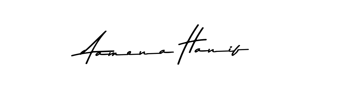 Also we have Aamena Hanif name is the best signature style. Create professional handwritten signature collection using Asem Kandis PERSONAL USE autograph style. Aamena Hanif signature style 9 images and pictures png