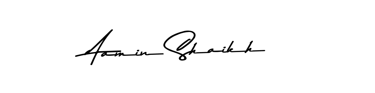 You should practise on your own different ways (Asem Kandis PERSONAL USE) to write your name (Aamin Shaikh) in signature. don't let someone else do it for you. Aamin Shaikh signature style 9 images and pictures png