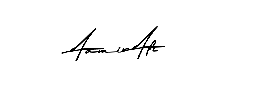 How to make Aamir Ali name signature. Use Asem Kandis PERSONAL USE style for creating short signs online. This is the latest handwritten sign. Aamir Ali signature style 9 images and pictures png