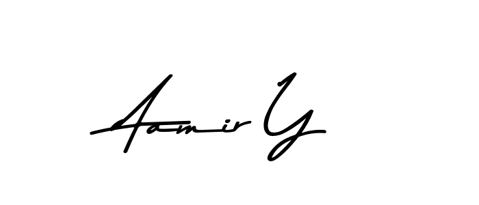 Also we have Aamir Y name is the best signature style. Create professional handwritten signature collection using Asem Kandis PERSONAL USE autograph style. Aamir Y signature style 9 images and pictures png