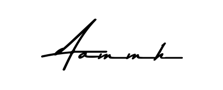 The Asem Kandis PERSONAL USE typeface gives name Aammh a refined look. Suitable for certificates, diplomas, and official verification. Aammh signature style 9 images and pictures png