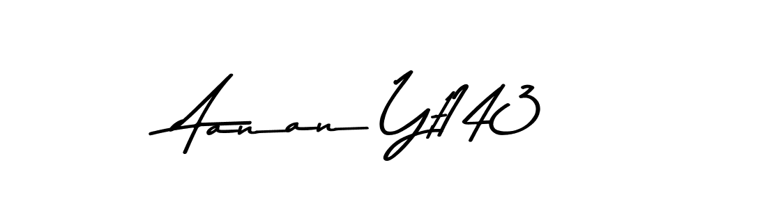 Make a beautiful signature design for name Aanan Yt143. With this signature (Asem Kandis PERSONAL USE) style, you can create a handwritten signature for free. Aanan Yt143 signature style 9 images and pictures png