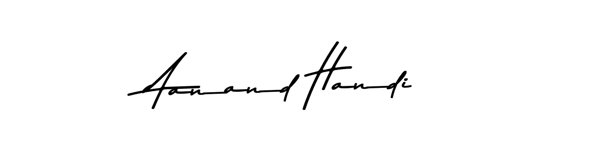 Asem Kandis PERSONAL USE is a professional signature style that is perfect for those who want to add a touch of class to their signature. It is also a great choice for those who want to make their signature more unique. Get Aanand Handi name to fancy signature for free. Aanand Handi signature style 9 images and pictures png