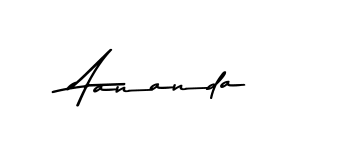 How to make Aananda name signature. Use Asem Kandis PERSONAL USE style for creating short signs online. This is the latest handwritten sign. Aananda signature style 9 images and pictures png