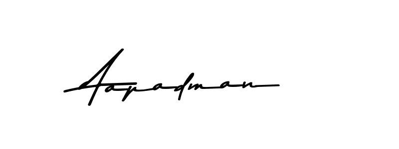 How to make Aapadman name signature. Use Asem Kandis PERSONAL USE style for creating short signs online. This is the latest handwritten sign. Aapadman signature style 9 images and pictures png