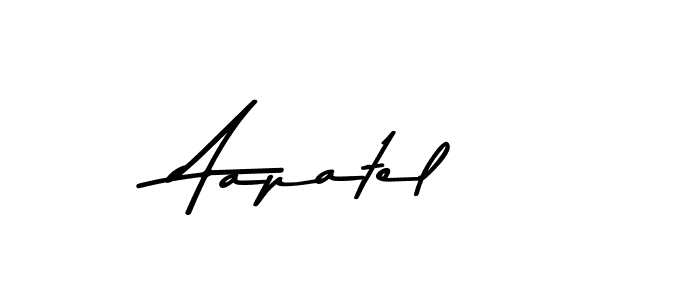 Design your own signature with our free online signature maker. With this signature software, you can create a handwritten (Asem Kandis PERSONAL USE) signature for name Aapatel. Aapatel signature style 9 images and pictures png