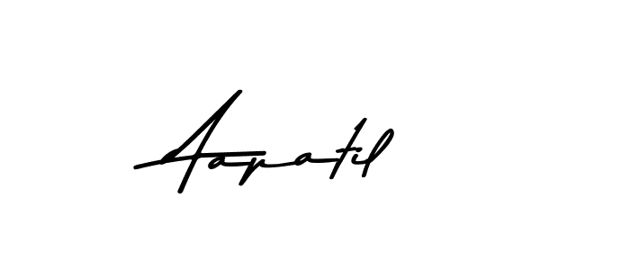 Make a beautiful signature design for name Aapatil. With this signature (Asem Kandis PERSONAL USE) style, you can create a handwritten signature for free. Aapatil signature style 9 images and pictures png