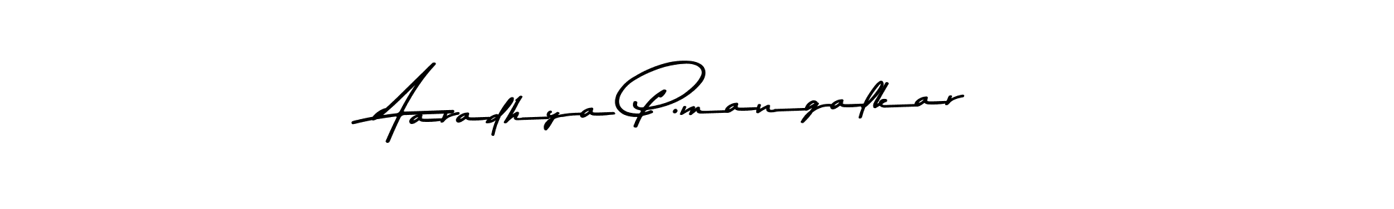 This is the best signature style for the Aaradhya P.mangalkar name. Also you like these signature font (Asem Kandis PERSONAL USE). Mix name signature. Aaradhya P.mangalkar signature style 9 images and pictures png