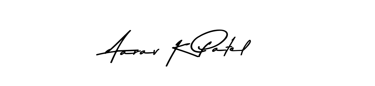 Make a beautiful signature design for name Aarav K Patel. With this signature (Asem Kandis PERSONAL USE) style, you can create a handwritten signature for free. Aarav K Patel signature style 9 images and pictures png