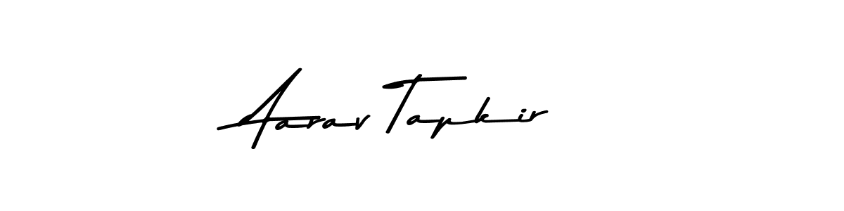 You should practise on your own different ways (Asem Kandis PERSONAL USE) to write your name (Aarav Tapkir) in signature. don't let someone else do it for you. Aarav Tapkir signature style 9 images and pictures png